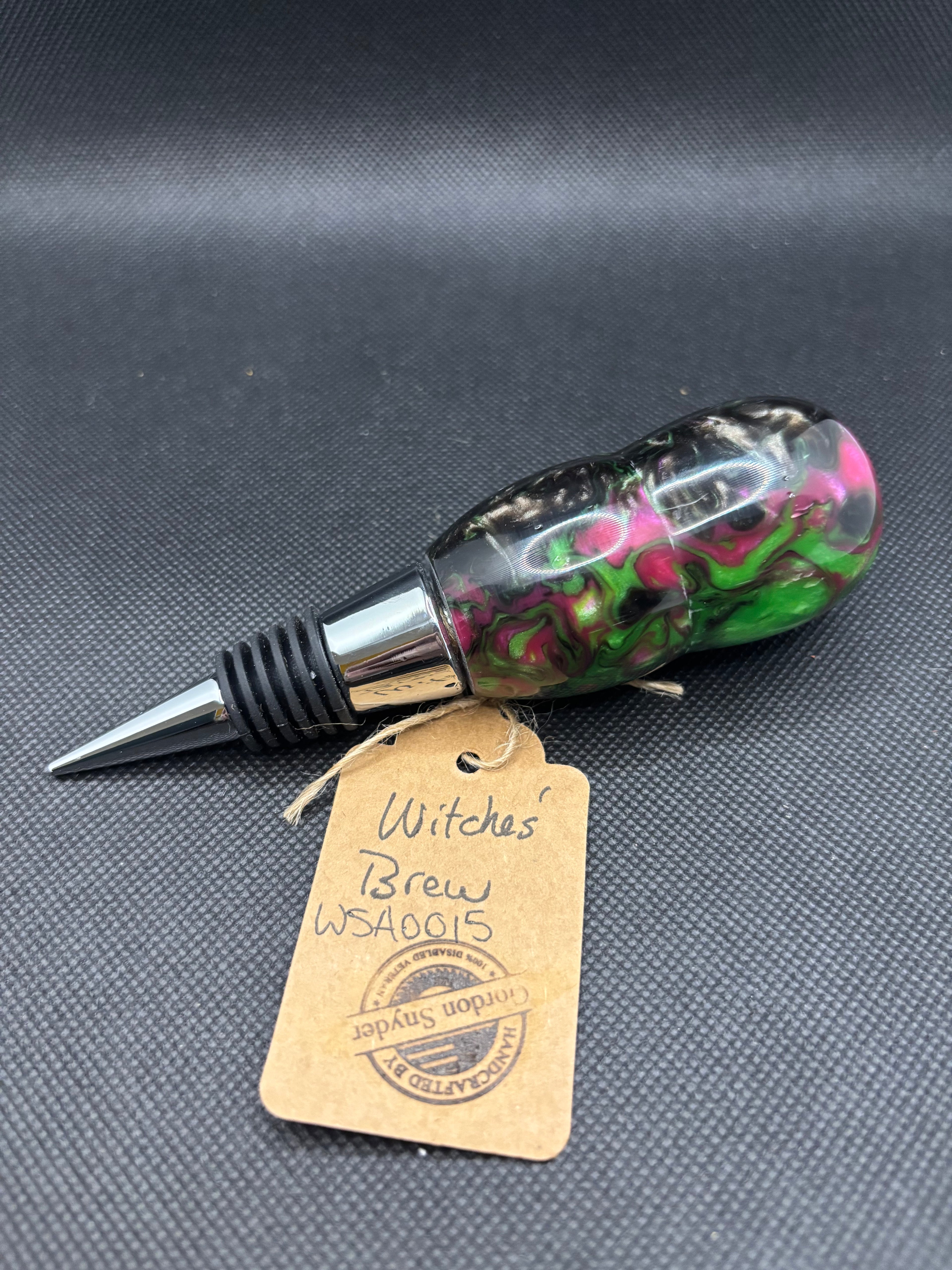 “Witches Brew” Acrylic Wine Stopper #WSA0015