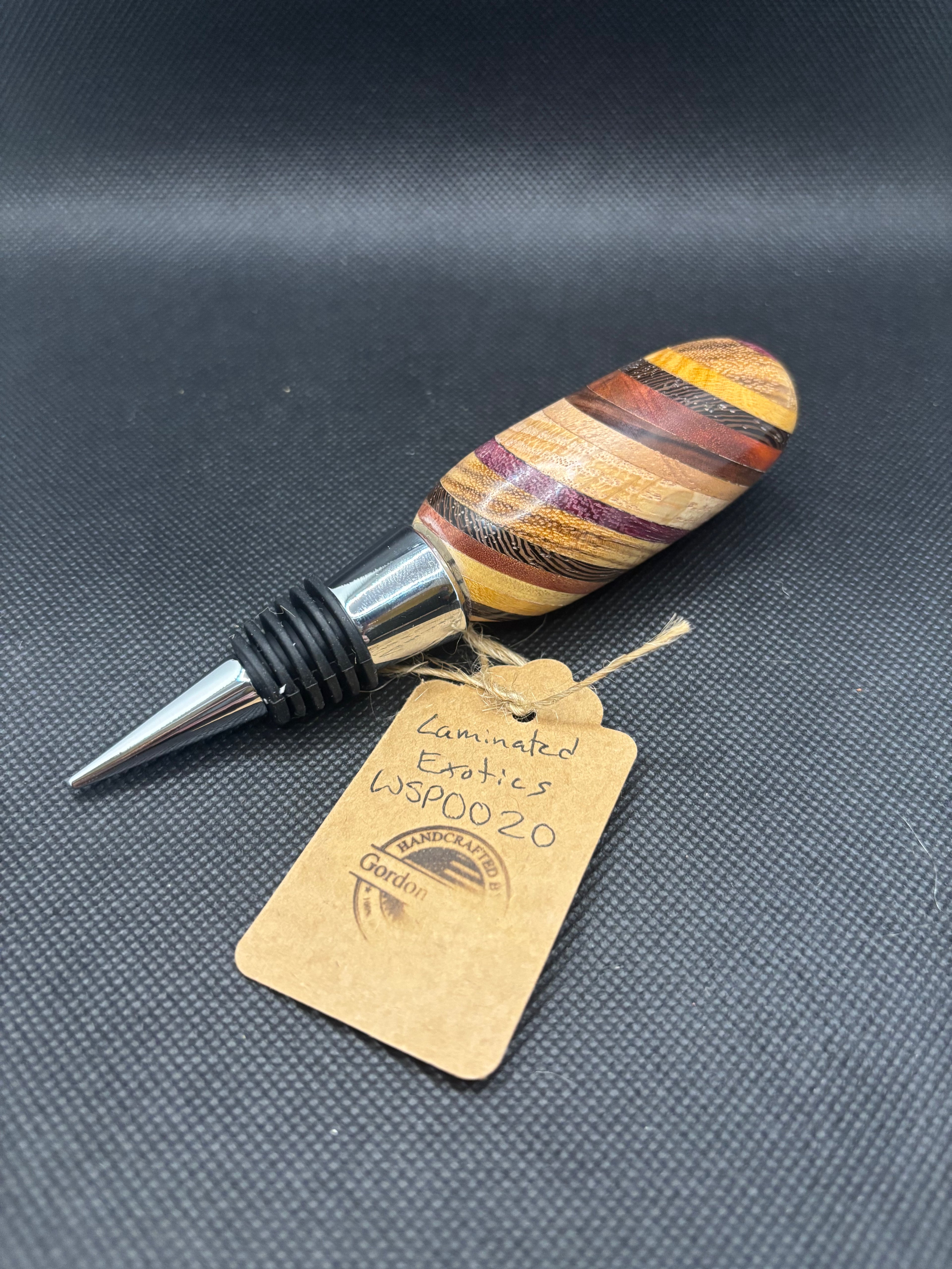 Multicolored Wood Wine Stopper #WSP0020