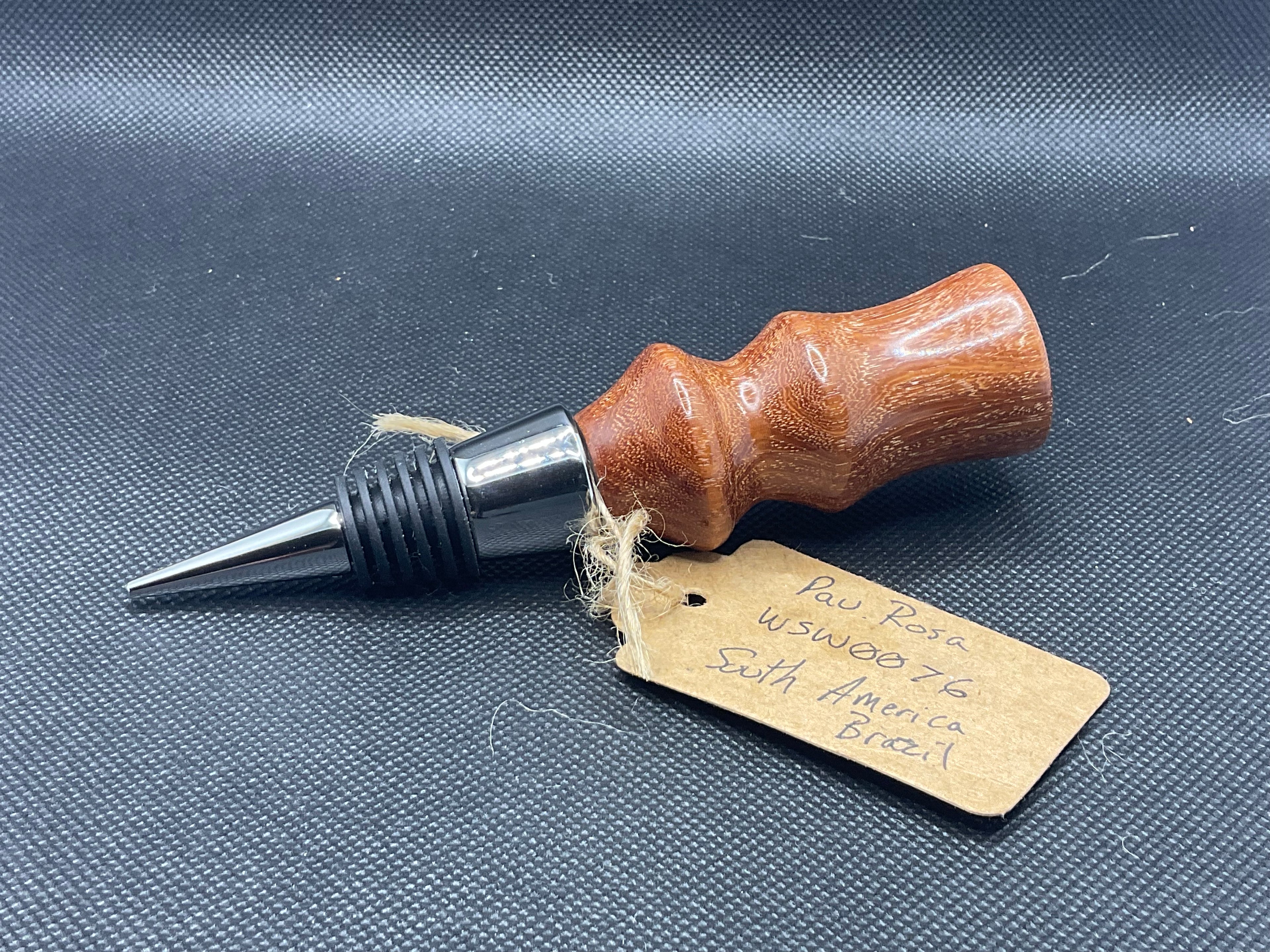 Pau Rosa Wood Wine Stopper #WSW0076
