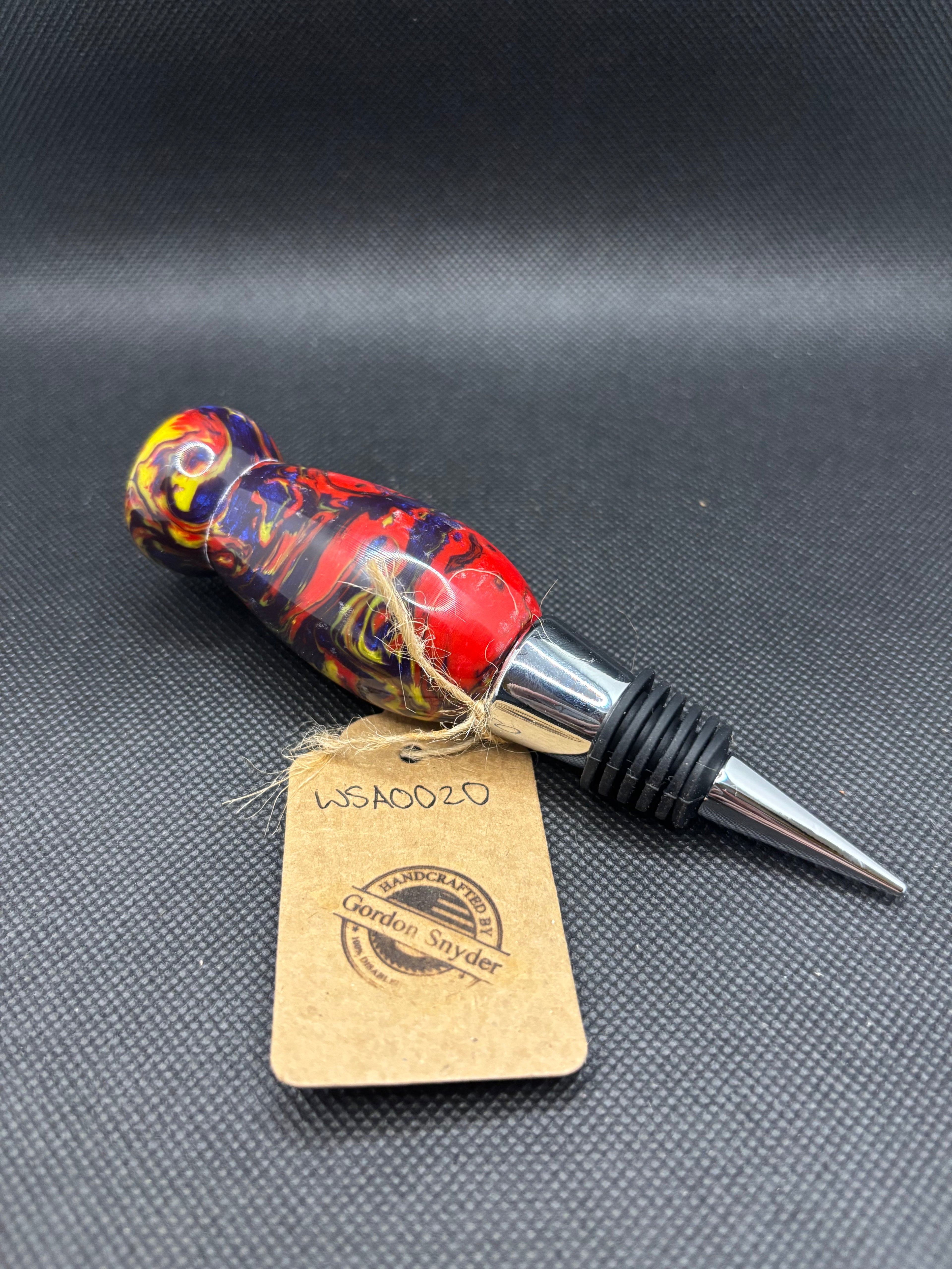 “Joker” Multicolored Acrylic Wine Stopper #WSA0020