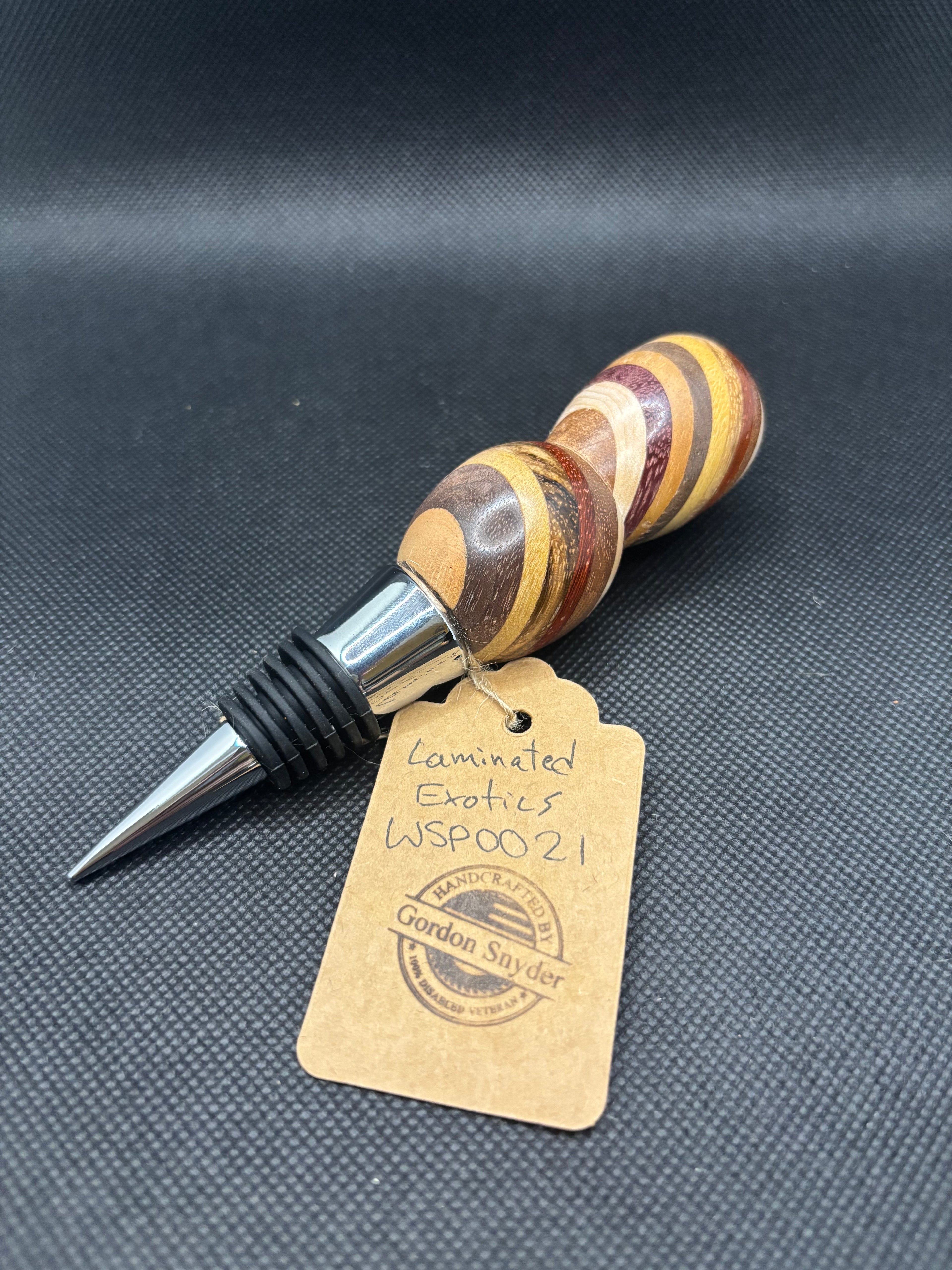 Multicolored Wood Wine Stopper #WSP0021