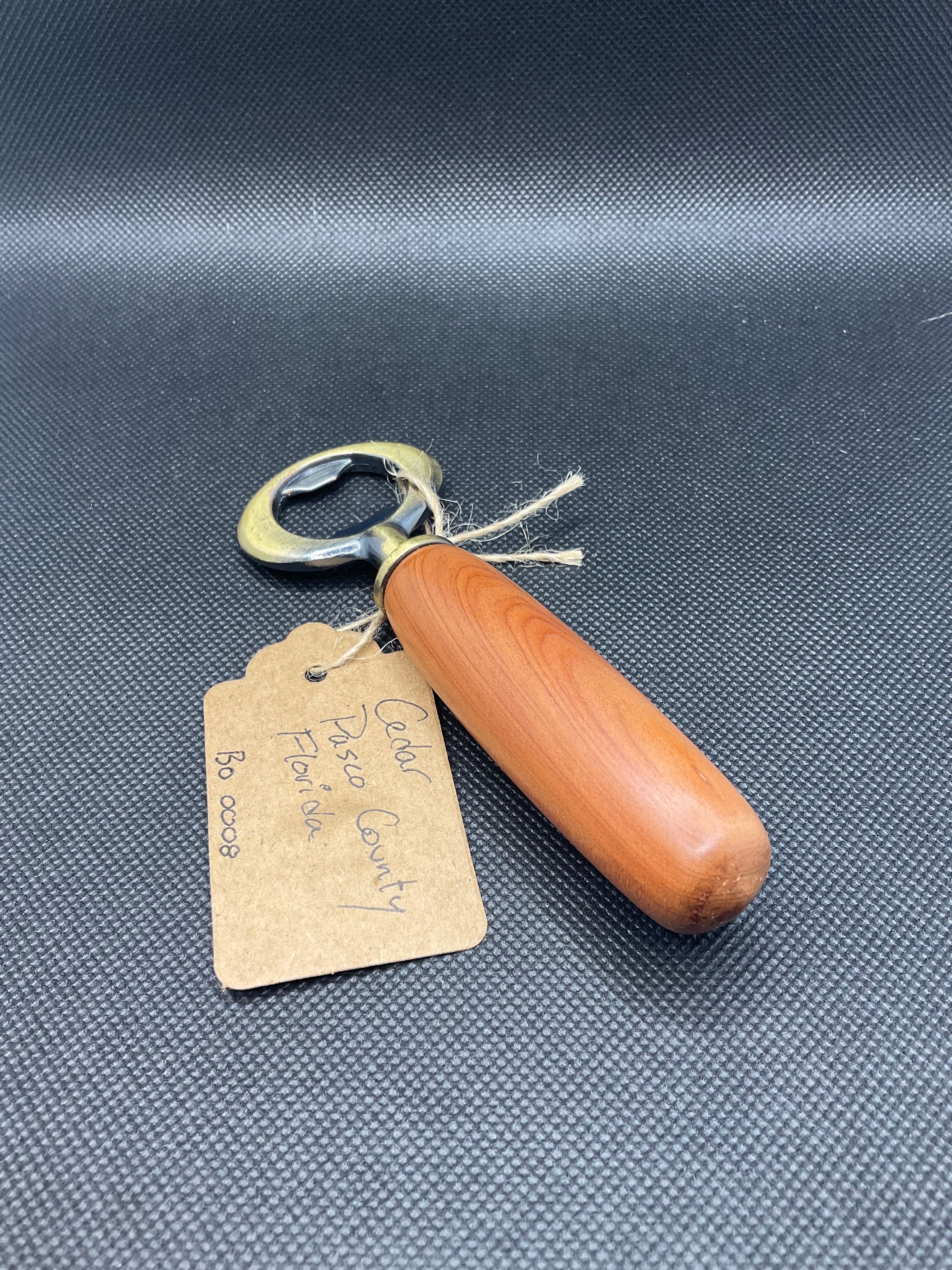 Cedar Wood Bottle Opener #BO0008