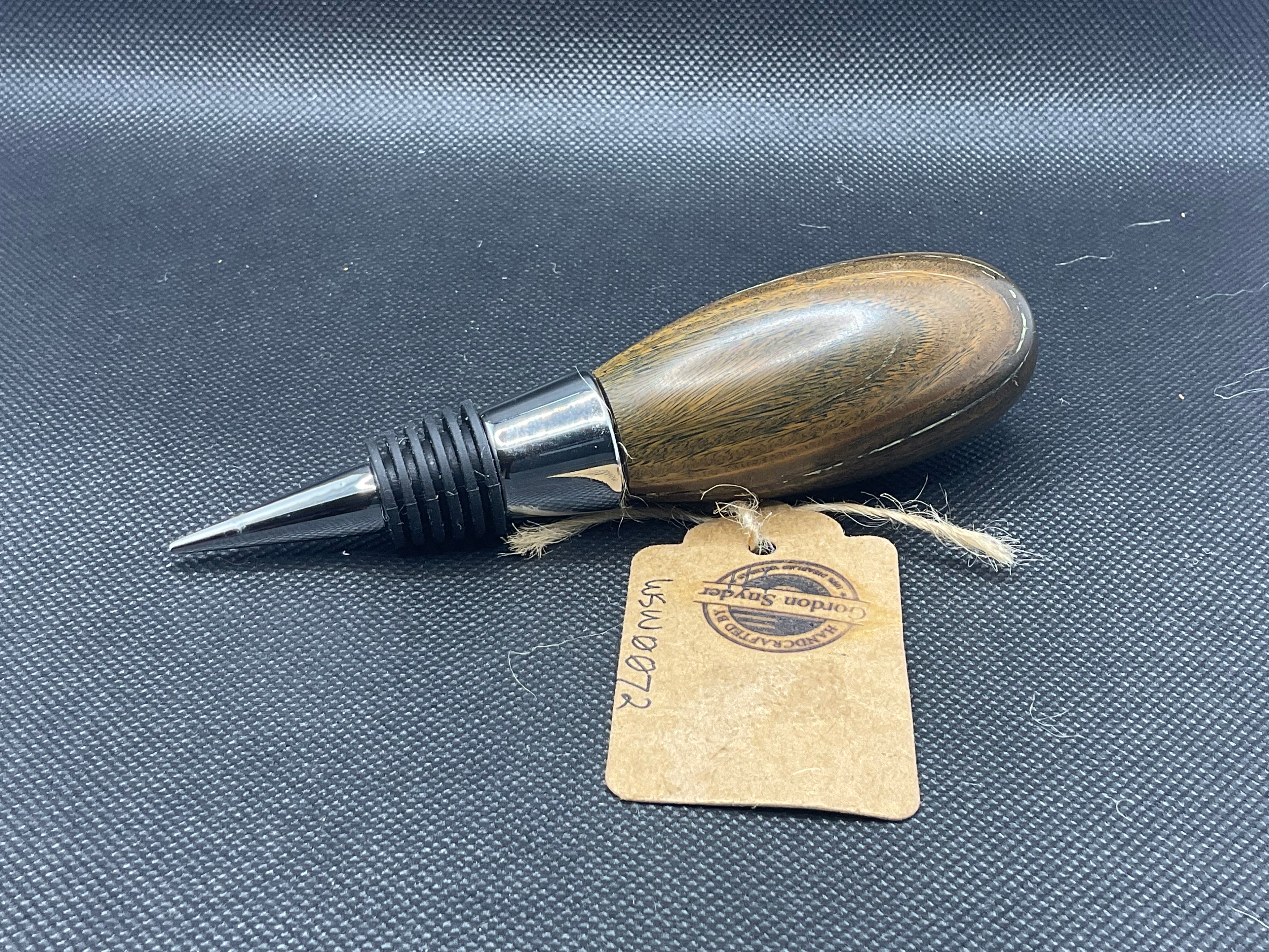 Lignum Vitae Wood Wine Stopper #WSW0072