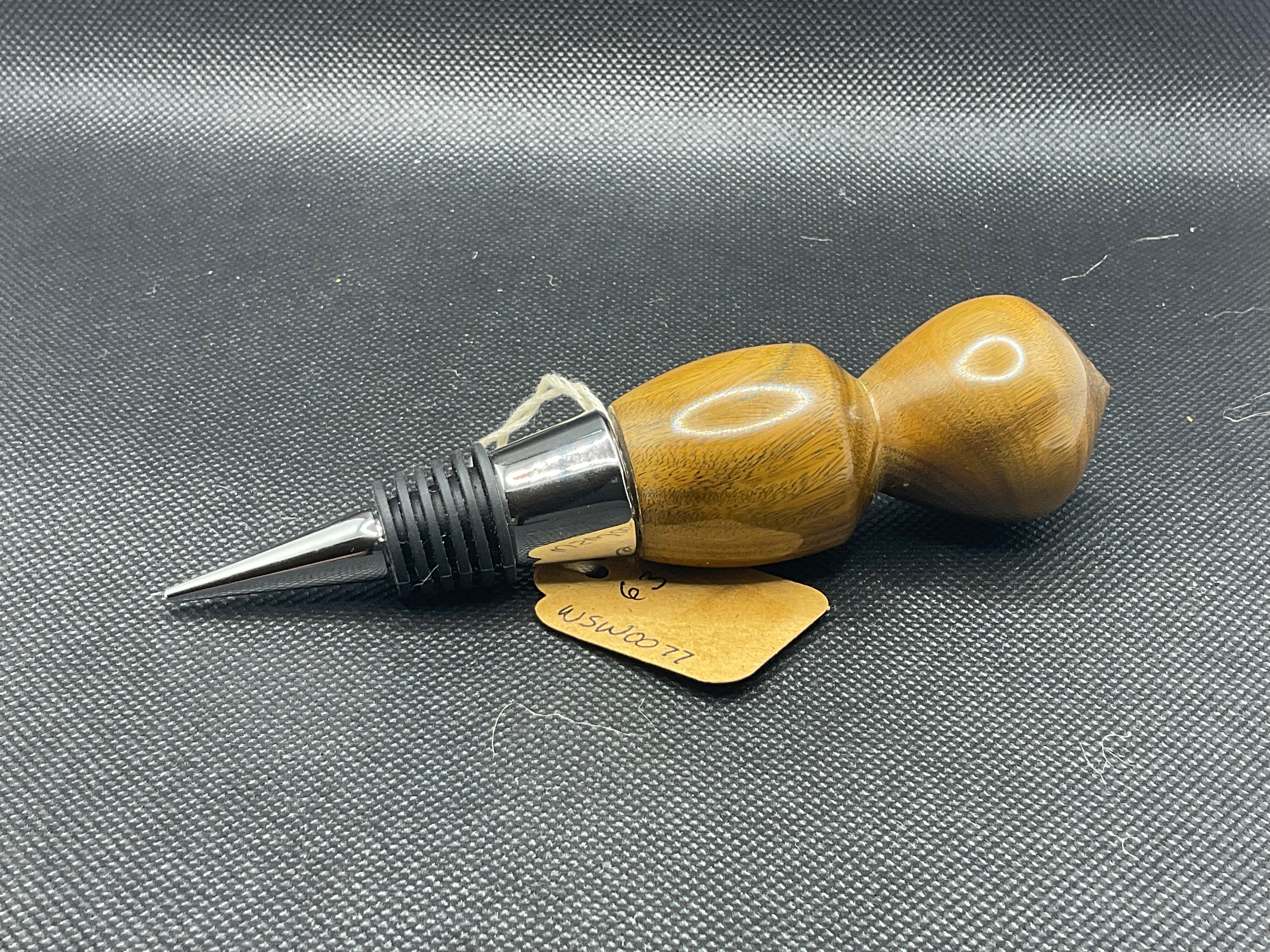 Lignum Vitae Wood Wine Stopper #WSW0077