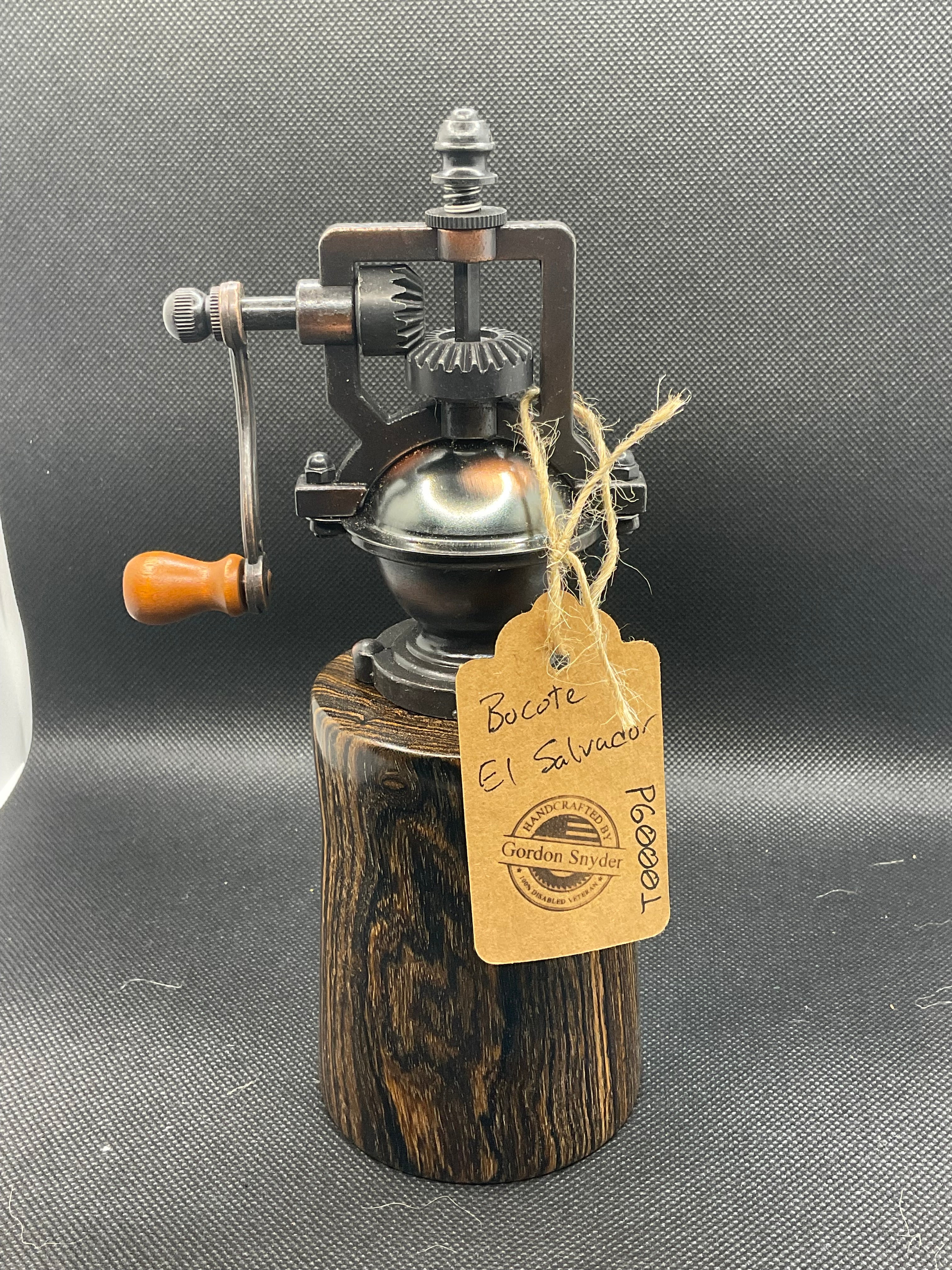 Bocote Wood Pepper Grinder #PG0001