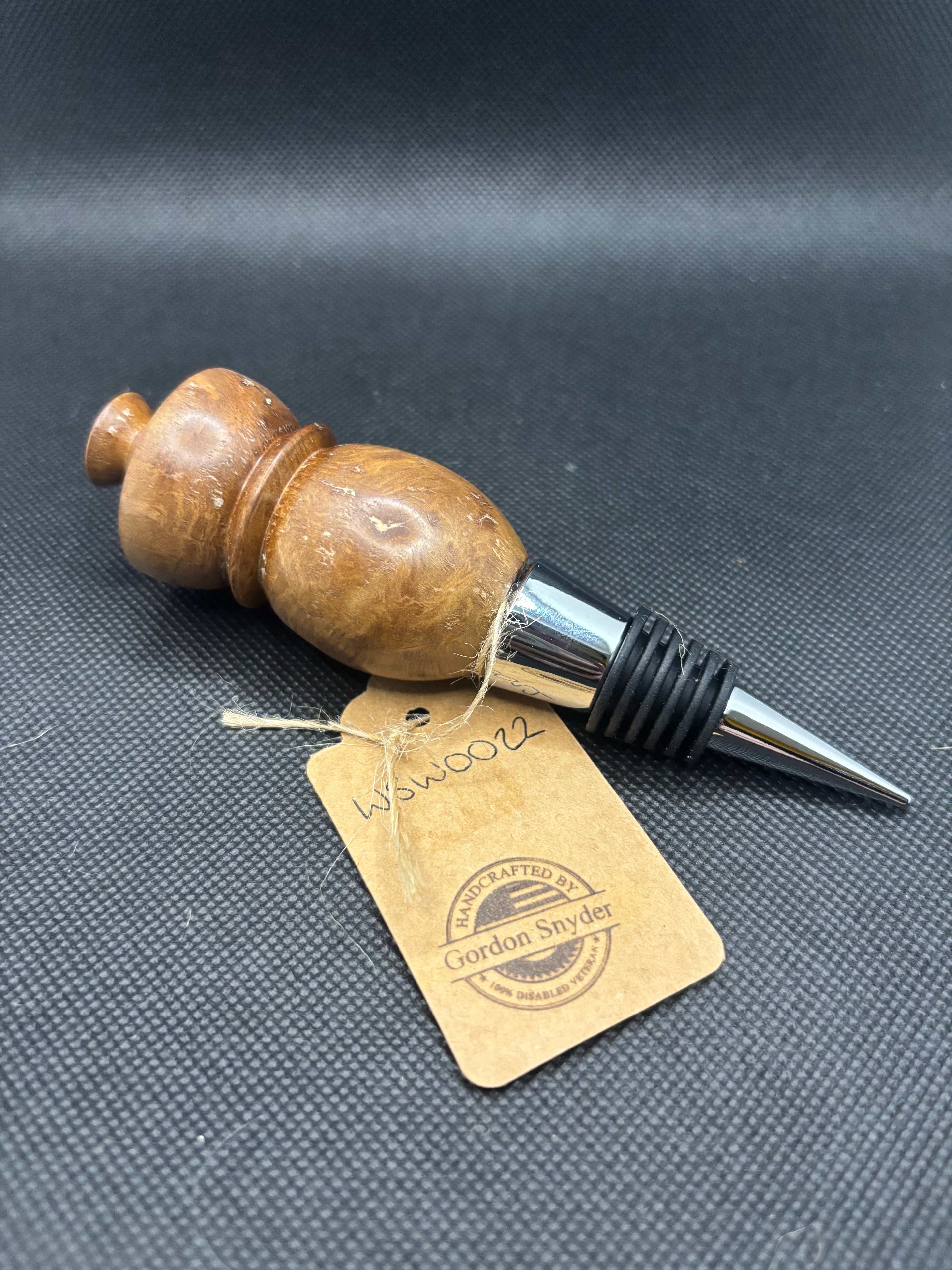 Hurricane Milton Wood Wine Stopper #WSW0022