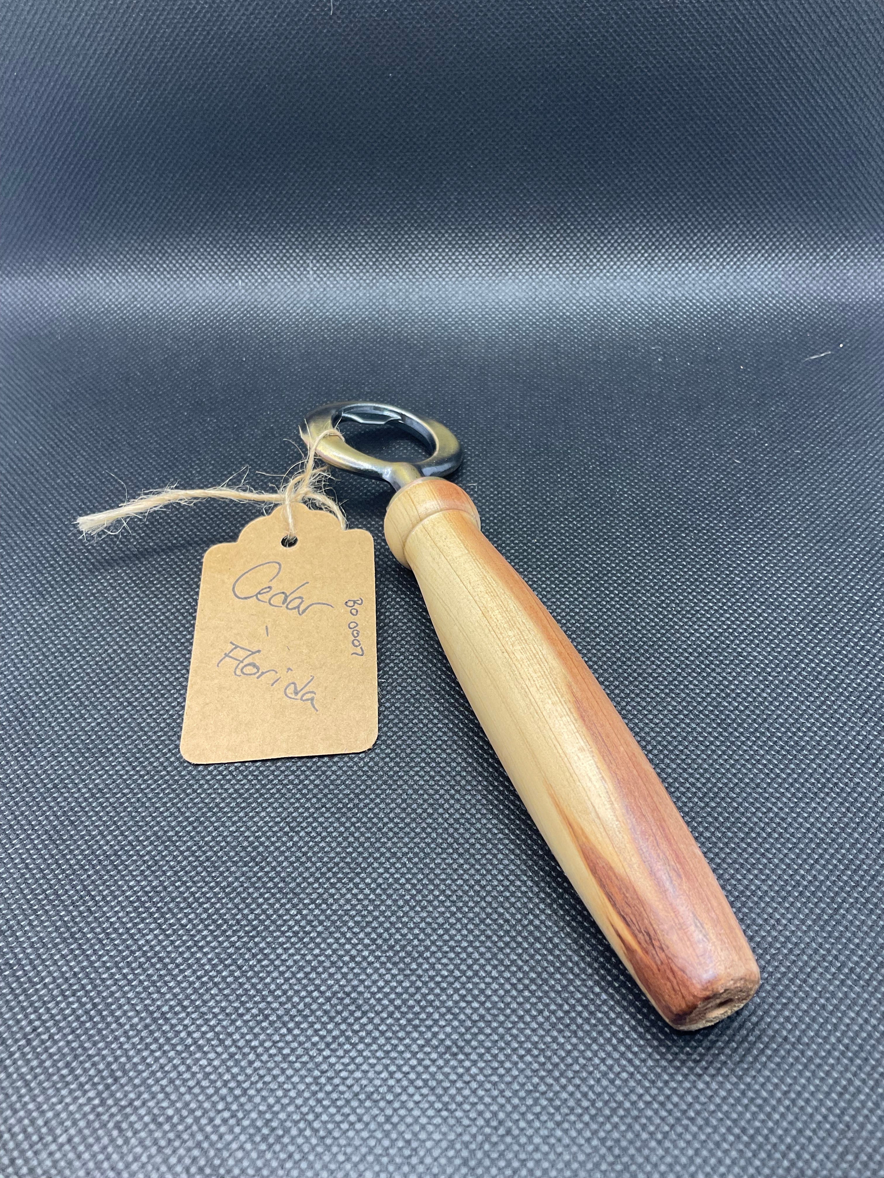 Cedar Wood Bottle Opener #BO0007