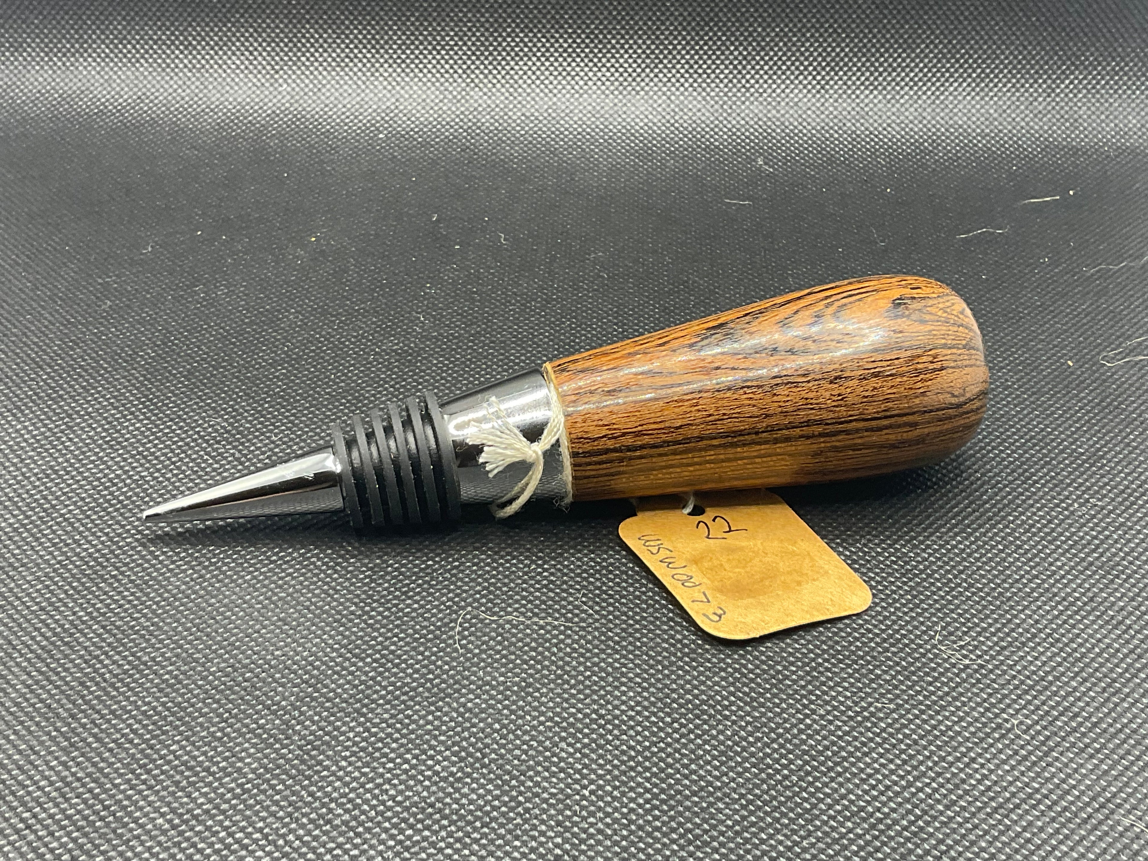 Zebrawood Wood Wine Stopper #WSW0073