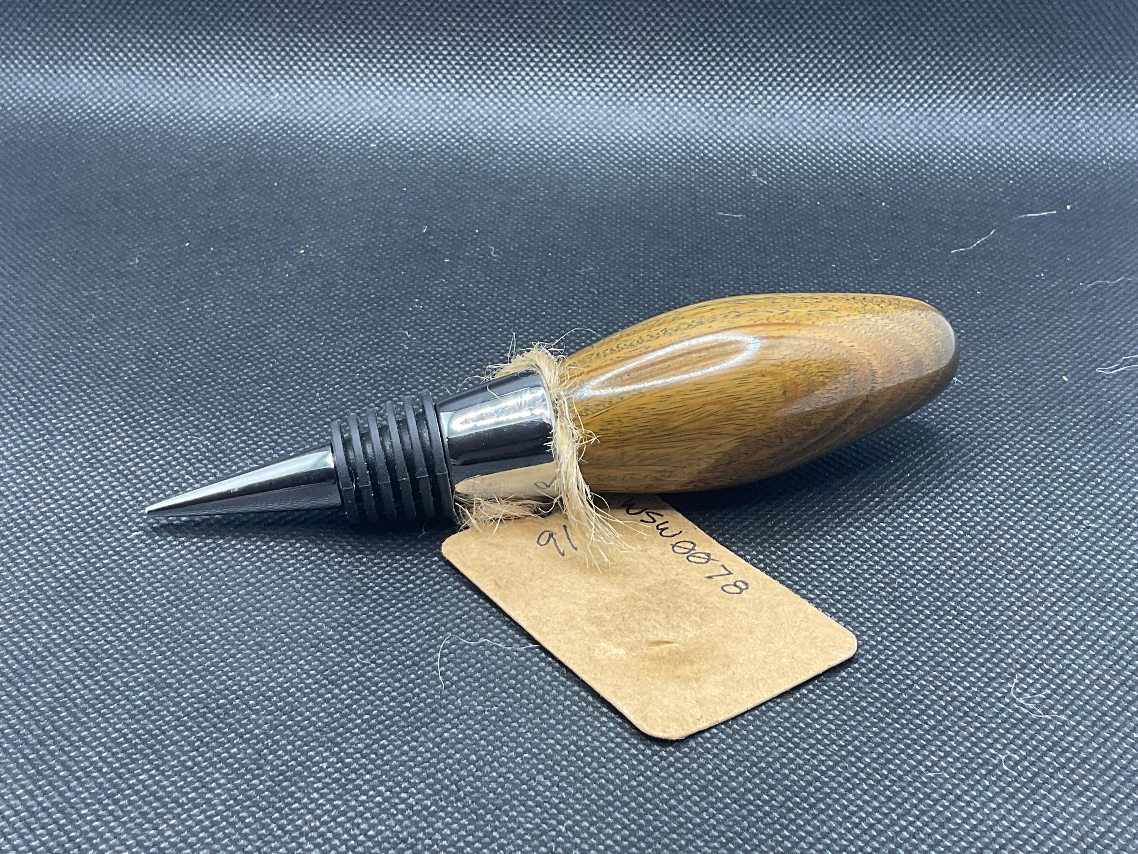 Lignum Vitae Wood Wine Stopper #WSW0078