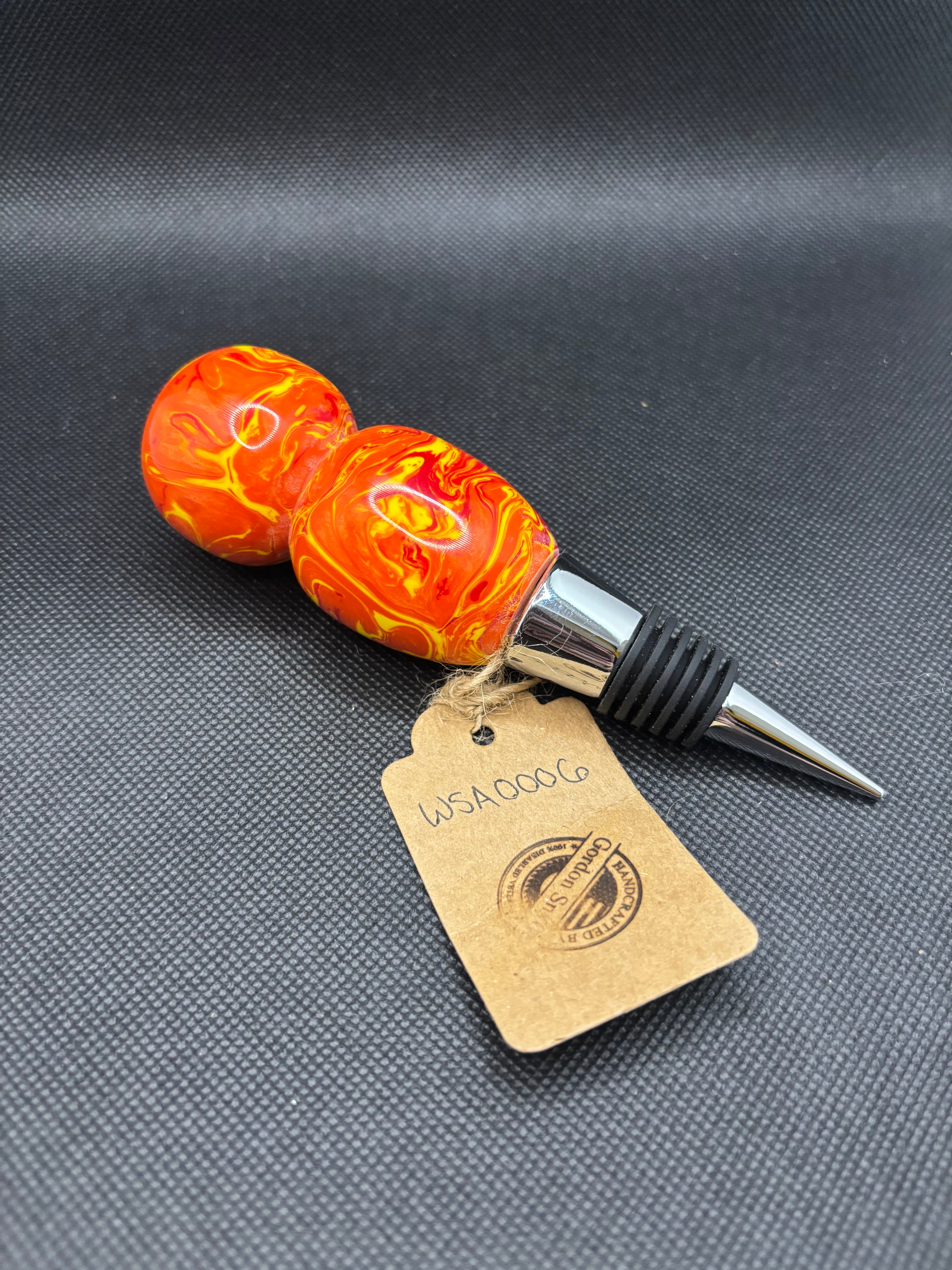 “Inferno” Acrylic Wine Stopper #WSA0006