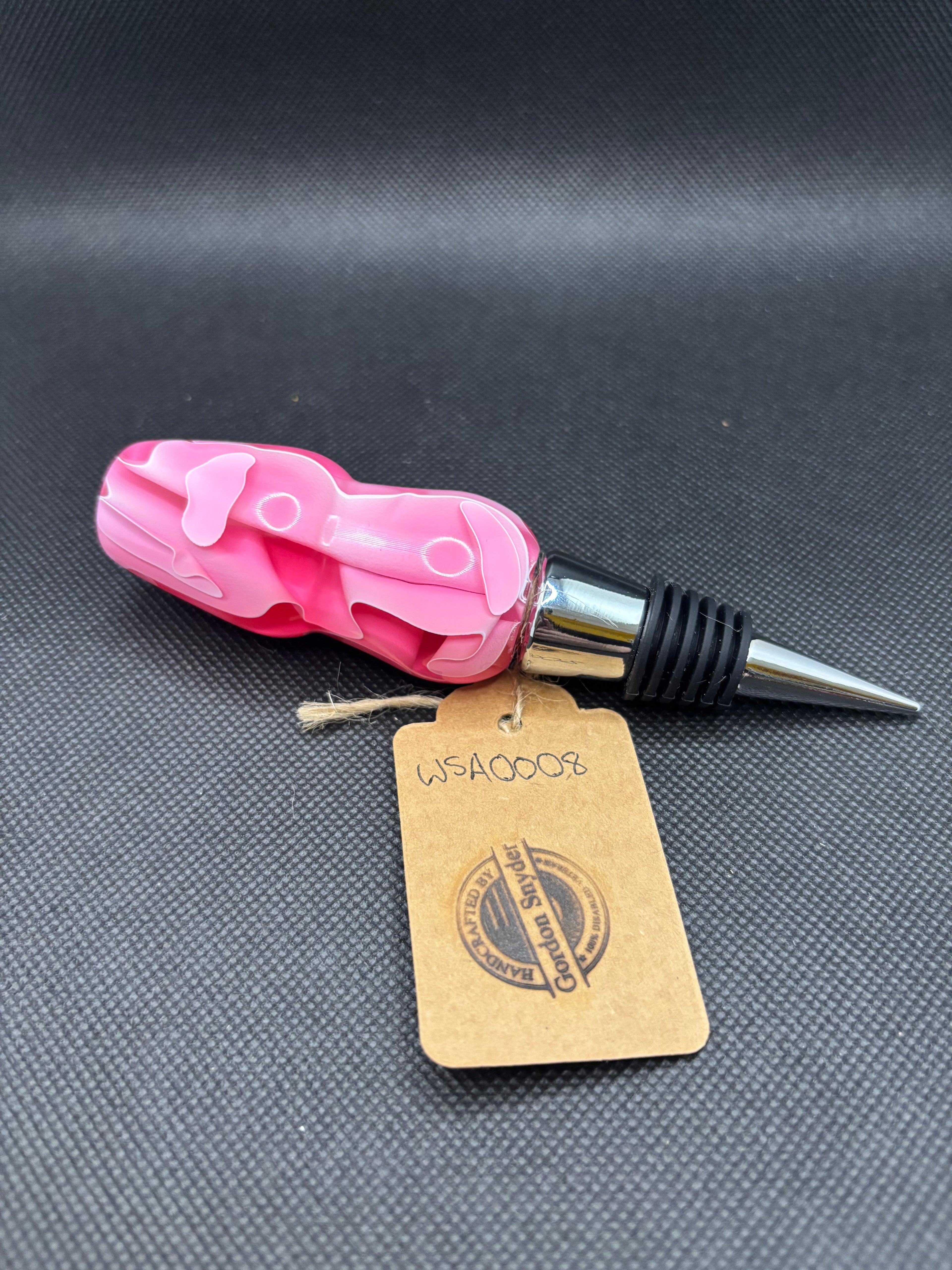 Pink Acrylic Wine Stopper #WSA0008